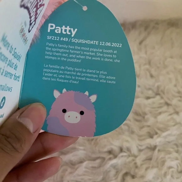 NWT Patty the Cow original Squishmallow - Picture 6 of 6